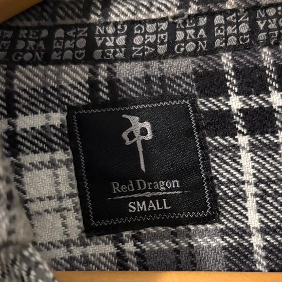 Red Dragon Plaid Flannel Shirt (3 for $45) - Picture 2 of 2